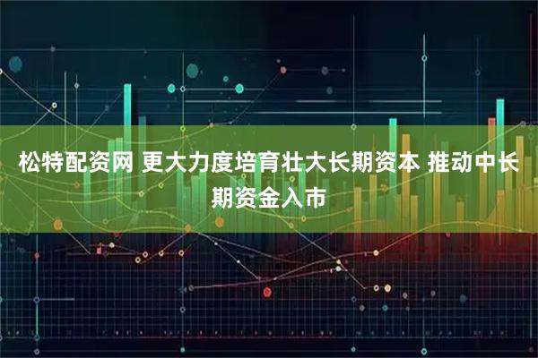 松特配资网 更大力度培育壮大长期资本 推动中长期资金入市